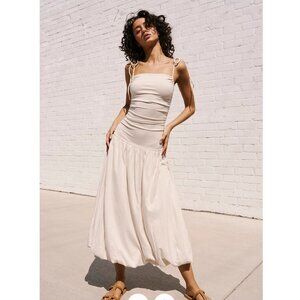 Free People Pink Liza Drop-Waist Midi XL